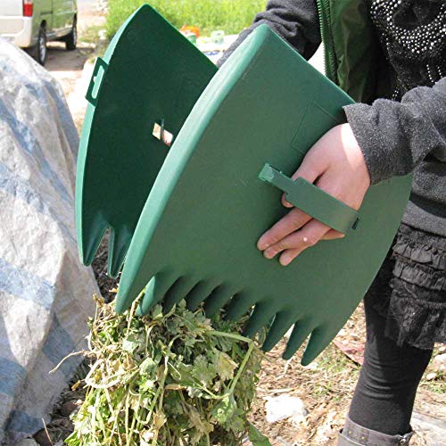 Laubgreifer, 2 Stück Handhaselnuss-Laubschaufeln, schnelle Rasen-Entfernung von abgefallenen Sammlungen für Garten und Hof, Laubschaufeln, Handrechen zum Aufheben von Blättern, Grasschnitt, Müll von Tookie