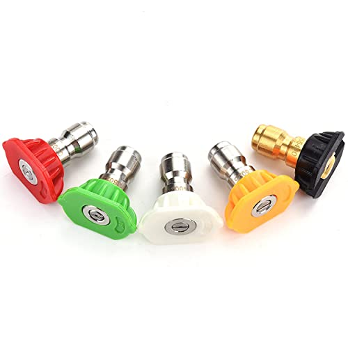 Hochdruckreiniger Sprühdüsekopf, Muti Grade, 1/4 Inch, 5-Pack (2.5 GPM) von Tool Daily