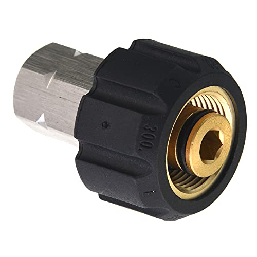 Tool Daily Hochdruckreiniger-Adapter, M22 Buchse auf 3/8 Zoll NPT-Innengewinde, 4500 PSI von Tool Daily