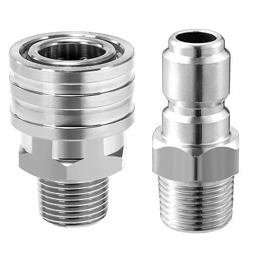 Tool Daily Hochdruckreiniger-Adapter-Set, Schnellanschlusskit, 3/8 Zoll Außengewinde, 5000 PSI von Tool Daily