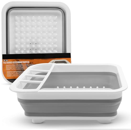 Tool & Tree Faltbares Abtropfgestell für Camping, Kompaktes Geschirrabtropfgestell, 37x28x12cm, Tragbare Spülstation für Campingküche, EIN Must-Have Gadget für Festivals und Urlaub von Tool & Tree