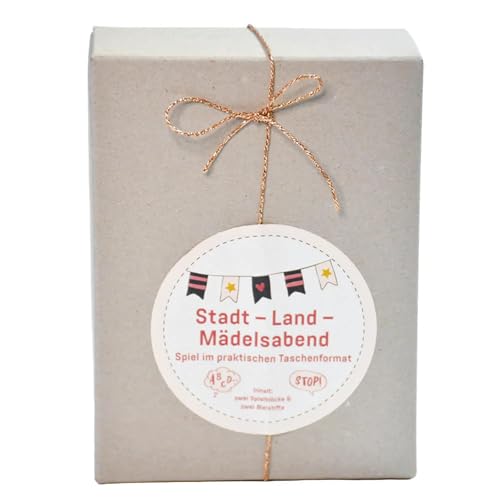 Tool & Tree Stadt-Land-Mädelsabend - Lustiges Spiel für Mädchen, Teenager, Freundinnen & Erwachsene - Party-Game im Taschenformat - JGA, Frauenabend, Bachelorette-Party, Gender Reveal, Babyparty Tool & Tree Stadt-Land-Mädelsabend - Lustiges Spiel für Mädchen, Teenager, Freundinnen & Erwachsene - Party-Game im Taschenformat - JGA, Frauenabend, Bachelorette-Party, Gender Reveal, Babyparty von Tool & Tree