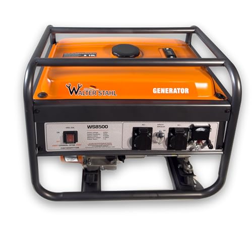 Walter Stahl WS8500 Stromerzeuger, 3,0 kW Benzin Generator, 230V, 15L Tank, Euro 5 Notstromaggregat Walter Stahl WS8500 Stromerzeuger, 3,0 kW Benzin Generator, 230V, 15L Tank, Euro 5 Notstromaggregat von ToolCar