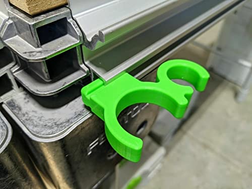 ToolCurve Schlauch- und Steckhalter für Festool MFT/3 Tisch, Grün, Plug-it-Halterung, Klemmzange von ToolCurve
