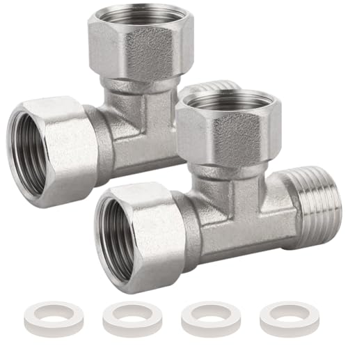 2 Stück 304 Edelstahl 3 Wege beweglich T-Stück, 1/2 Zoll T-Stück Schwenkrohrverschraubung, 1/2" IG/IG/AG 3 Wege T-Verbindungsstück, T-Fitting Wasseranschluss, 3-Wege Verteiler für Sprayer, Sanitär 2 Stück 304 Edelstahl 3 Wege beweglich T-Stück, 1/2 Zoll T-Stück Schwenkrohrverschraubung, 1/2" IG/IG/AG 3 Wege T-Verbindungsstück, T-Fitting Wasseranschluss, 3-Wege Verteiler für Sprayer, Sanitär von ToolKnight