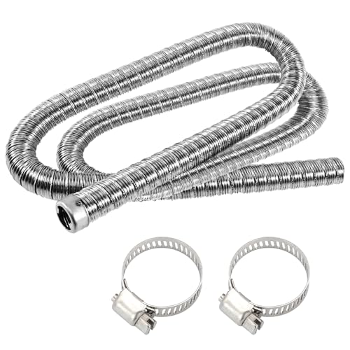 200cm x 24mm Abgasrohr Standheizung, Abgasschlauch für Stromerzeuger, Stromerzeuger Abgasschlauch, Auto Metalle Abgasrohr mit 2 Schlauchschellen, für Heizungsrohre,Lüftungsrohre,Abgasrohre 200cm x 24mm Abgasrohr Standheizung, Abgasschlauch für Stromerzeuger, Stromerzeuger Abgasschlauch, Auto Metalle Abgasrohr mit 2 Schlauchschellen, für Heizungsrohre,Lüftungsrohre,Abgasrohre von ToolKnight