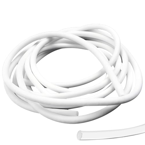 5 Meter Fugen Dichtschnur, Ø 2mm Dichtung Schaum Rundschnur, Silikon Schaumstoff Dichtstreifen, 5 Meter Rundschnur Dichtband für Fugen, Weiß Schaumstoffstreifen für Nahtdichtung von Türen und Fenstern 5 Meter Fugen Dichtschnur, Ø 2mm Dichtung Schaum Rundschnur, Silikon Schaumstoff Dichtstreifen, 5 Meter Rundschnur Dichtband für Fugen, Weiß Schaumstoffstreifen für Nahtdichtung von Türen und Fenstern von ToolKnight