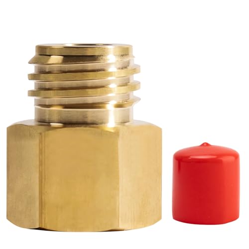 1 Stück Soda-Zylinder-Stream-Gewinde Wandelt Den Adapter, CO2 Zylinder Adapter, Passend zum Quooker Cube Tank Weiblich Tr21-4 in Männlich Tr21-3 Um, Messing, Hohe Härte, Gute Dichtungsleistung von ToolKnight