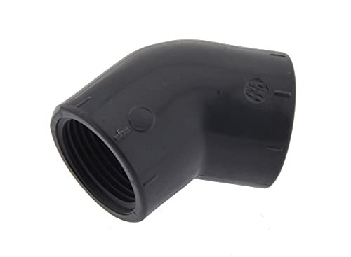 45° Winkel mit 2x Innengewinde Rp 3", nur für Kunststoffgewinde, PVC-U 16 bar von ToolNerds