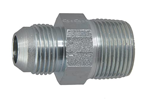 Doppelnippel NPT 1/2" - UNF 7/ 16"-20 (JIC), Werkstoff: Stahl verzinkt von ToolNerds