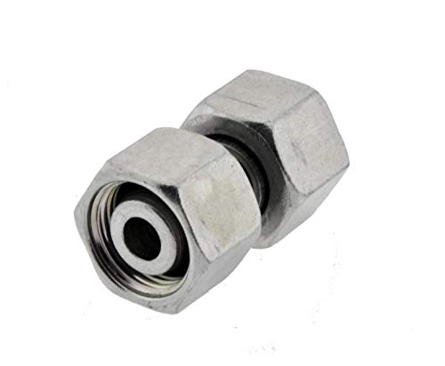 Gerader Schneidring Verbinder mit Dichtkegel und O-Ring 12 L-12 L, Stahl verzinkte Verbindung leichte Baureihe von ToolNerds