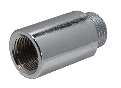 Gewindeverlängerung mit Innenvierkant Außen- Innengewinde G 1/8" Länge 16 mm, 16 bar Messing verchromt von ToolNerds