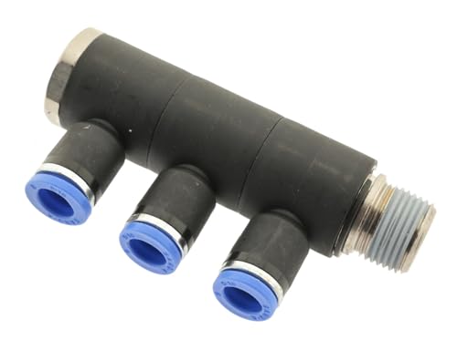 IQS 3 - Fach - Verteiler Mehrfachverteiler mit Außengewinde R 1/4" - 6 mm, IQS - Standard von ToolNerds