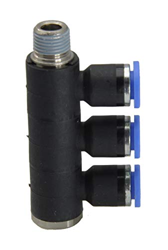 IQS 3 - Fach - Verteiler Mehrfachverteiler mit Außengewinde R 3/8" - 6 mm, IQS - Standard von ToolNerds