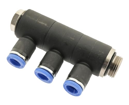 IQS 3-Fach Verteiler Mehrfachverteiler zylindrisches Außengewinde G 1/4" - 4 mm, IQS - Standard von ToolNerds