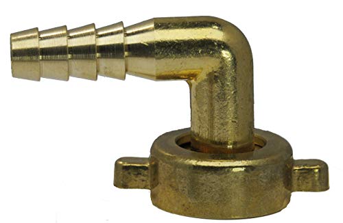 Messing 2/3 - Schlauchtülle mit Flügelmutter G 3/4" - 10 mm Ausführung: Winkel von ToolNerds