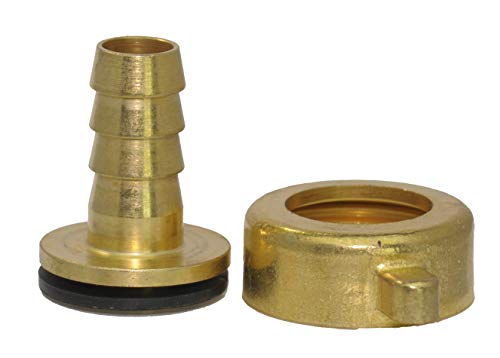 Messing 2/3 - Schlauchtülle mit Flügelmutter G 3/4" - 10 mm Ausführung: gerade von ToolNerds