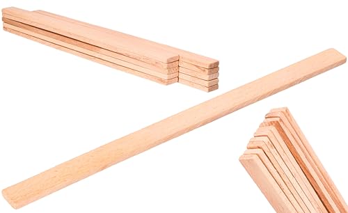 ToolSpace 10x Holz Farbrührer 300 mm Rührer für Farben, Rührstab Farbe einfaches Mischen Farbrührspatel Modelbau Basteln Bemalen Kunst Rührstab zum mischen aller Farben Spatel Kosmetik Deko Kreativ von ToolSpace