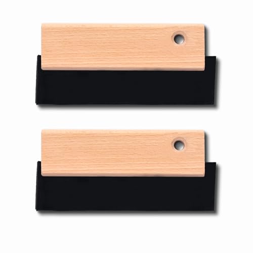 ToolSpace 2er Set Gummispachtel 150 mm Fliesenspachtel Fugengummi Holzgriff - Verfuggummi - Werkzeuge für Steingut Fuggummi Glättkelle Gummi Ergonomisch Arbeit von ToolSpace