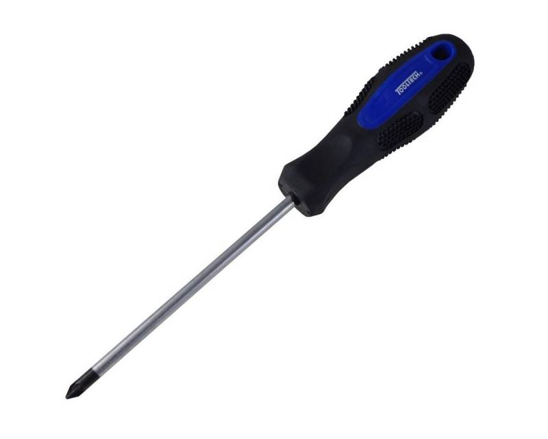 ToolTech Schraubendreher Kreuzkopf Schraubendreher PZ3x150mm Chrom-Vanadium Schraubenzieher, (1 St), Spitze magnetisch von ToolTech