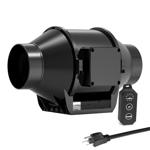 Toolazy Pro 10,2 cm Inline-Kanalventilator 214 CFM mit 10-Gang-Digital-Knopfsteuerung – EC-Motor-Belüftungsset für Kellerentfeuchtung, Hydrokultursysteme und Luftaustausch für Wachstumszelte Toolazy Pro 10,2 cm Inline-Kanalventilator 214 CFM mit 10-Gang-Digital-Knopfsteuerung – EC-Motor-Belüftungsset für Kellerentfeuchtung, Hydrokultursysteme und Luftaustausch für Wachstumszelte von Toolazy