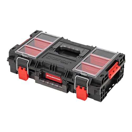 Toolbrothers RHINO XL Werkzeugkoffer ECO Comfort+ Höhe M 13,5 l IP66 mit herausnehmbaren Trennwänden + Boxen von Toolbrothers