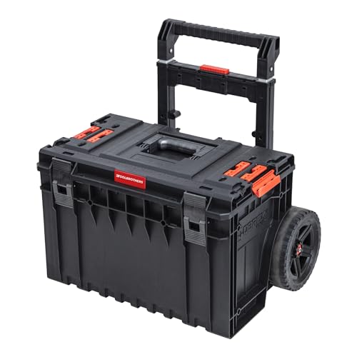 Toolbrothers RHINO XXL Cart Plus ECO 641 x 485 x 660 mm 52 l IP66 100 kg belastbar stapelbar mit Doppelteleskopgriff aus Aluminium von Toolbrothers