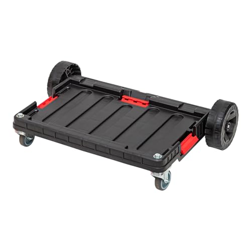 Toolbrothers RHINO XXL mobiler Transportroller ECO Standard Rollbrett mit Schwenkrädern aus Metall und Bremse von Toolbrothers