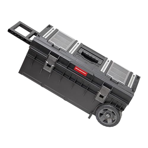 Toolbrothers RHINO XXL Trolley ECO Longer Work+ 50 l IP66 Werkzeugkiste mit Laufrädern auf Metallachse und Doppelteleskopgriff von Toolbrothers