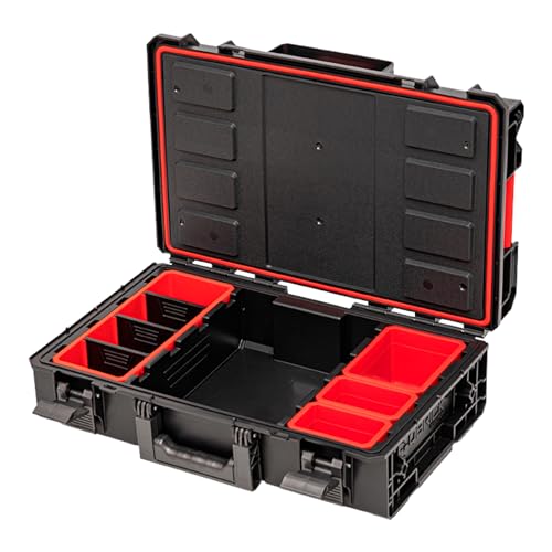 Toolbrothers RHINO XXL Werkzeugkoffer ECO Comfort+ Höhe M 15,4 l IP66 mit herausnehmbaren Trennwänden + Boxen von Toolbrothers