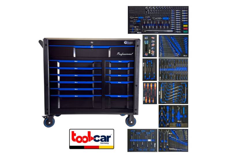 Toolcar Werkzeugwagen Toolcar F Tools Jumbo Pro 12 DarkBlue Werkstattwagen Werkzeugwage, Jumbo von Toolcar