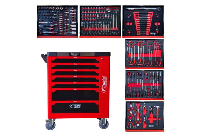 Toolcar Werkzeugwagen Toolcar F-Tools Red XXL Werkstattwagen Werkzeugwagen von Toolcar