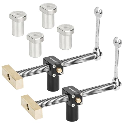 TOOLCOOL Bench Dog Clamp 20mm Dog Hole Clamps Woodworking MFT Table Workbench Accessories Quick Clamp and Release (2 Pack) von Toolcool