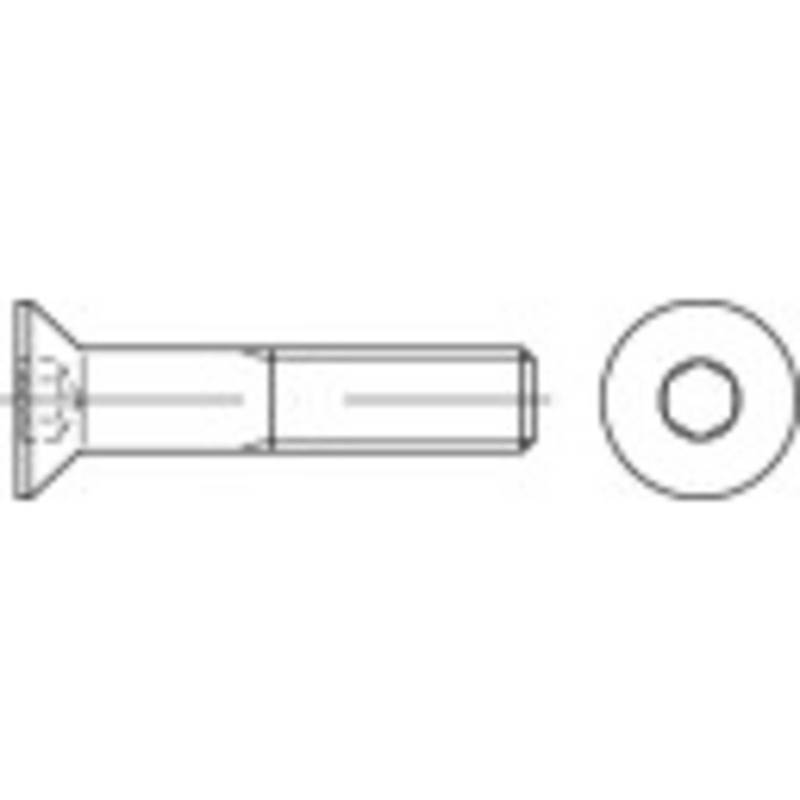 B-Ware Toolcraft Senkschrauben Schrauben Iso 10642 Edelstahl A4 40mm M5 Werkzeug von Toolcraft