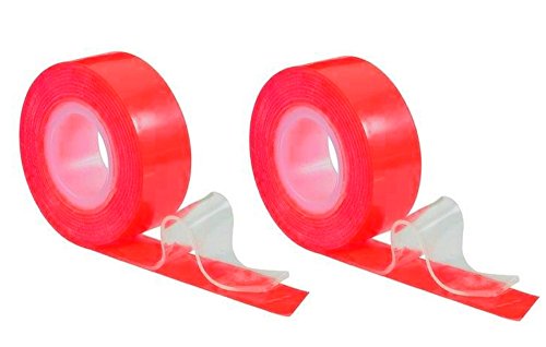 Toolcraft Doppelseitiges Klebeband Power-Zip superstark, 2er Pack, Rot, 2 Stück von Toolcraft