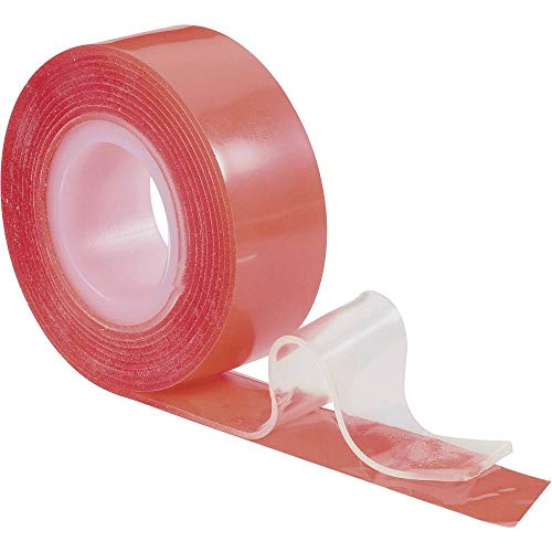 TOOLCRAFT 886516 Doppelseitiges Klebeband Rot (L x B) 1.5 m x 19 mm 1 Rolle(n) von Toolcraft