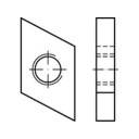 TOOLCRAFT 161556 M8 100 St. Gewindeplatten Hammerkopfschrauben Gewinde-Platten von Toolcraft