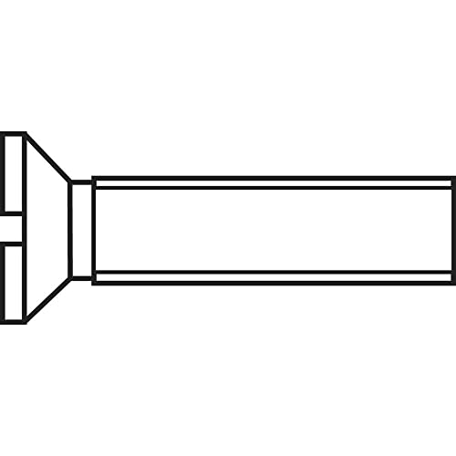 Toolcraft M2,5 * 12 D963-4.8:A2K 521978 Senkschrauben M2.5 12 mm Schlitz DIN 963 Stahl verzinkt 100 St. von TOOLCRAFT