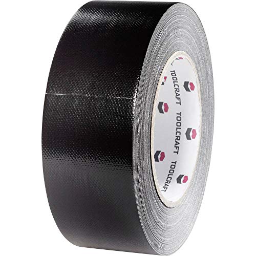 TOOLCRAFT 54B48L20SC 54B48L20SC Gewebeband Gaffer Schwarz (L x B) 20 m x 48 mm 1 Stk. von Toolcraft
