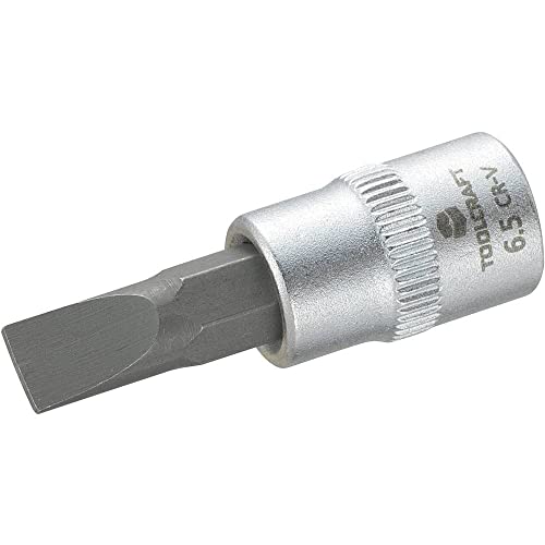 TOOLCRAFT 816065 Schlitz Steckschlüssel-Bit-Einsatz 6.5 mm 1/4 (6.3 mm) von Toolcraft