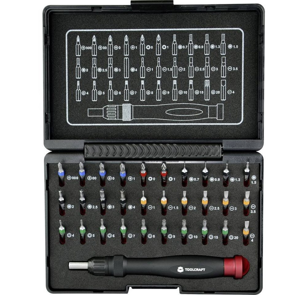 TOOLCRAFT Bit-Set 31tlg. Micro-Bit-Set inkl. Handhalter mit Ratschenfunktion 809204 TOOLCRAFT Bit-Set 31tlg. Micro-Bit-Set inkl. Handhalter mit Ratschenfunktion 809204 von Toolcraft