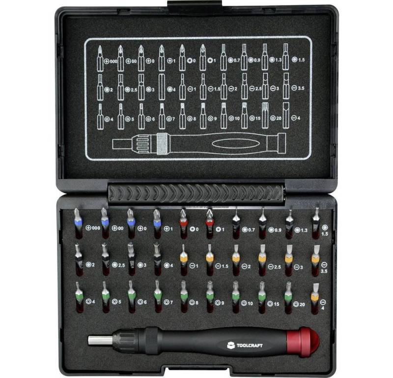 TOOLCRAFT Bit-Set 31tlg. Micro-Bit-Set inkl. Handhalter mit Ratschenfunktion 809204 TOOLCRAFT Bit-Set 31tlg. Micro-Bit-Set inkl. Handhalter mit Ratschenfunktion 809204 von Toolcraft