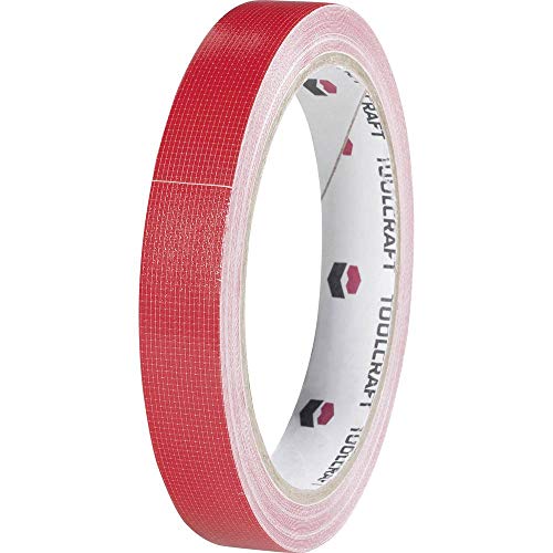 TOOLCRAFT Gewebeklebeband HEB38L10RC Rot (L x B) 10m x 38mm, 3 Stück von Toolcraft