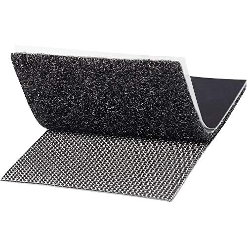 TOOLCRAFT KL50X100SC Klettband zum Aufkleben Haft-und Flauschteil, extrastark (L x B) 100mm x 50mm, 3 Stück von Toolcraft
