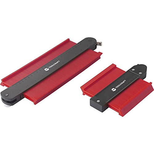 TOOLCRAFT Profillehre I Konturenlehre unregelmäßige Formen messen I Präzisionsfixierhebel I Doppelverriegelung I ABS Kunststoff I I 250 mm Länge I Modellbau Zubehör von Toolcraft