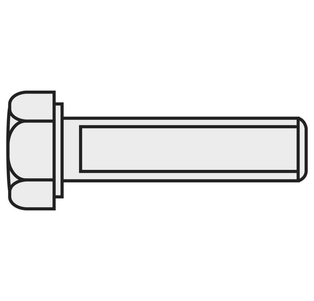 TOOLCRAFT Schraube TOOLCRAFT 222528 Sechskantschrauben M3 20 mm Außensechskant DIN 933 von Toolcraft