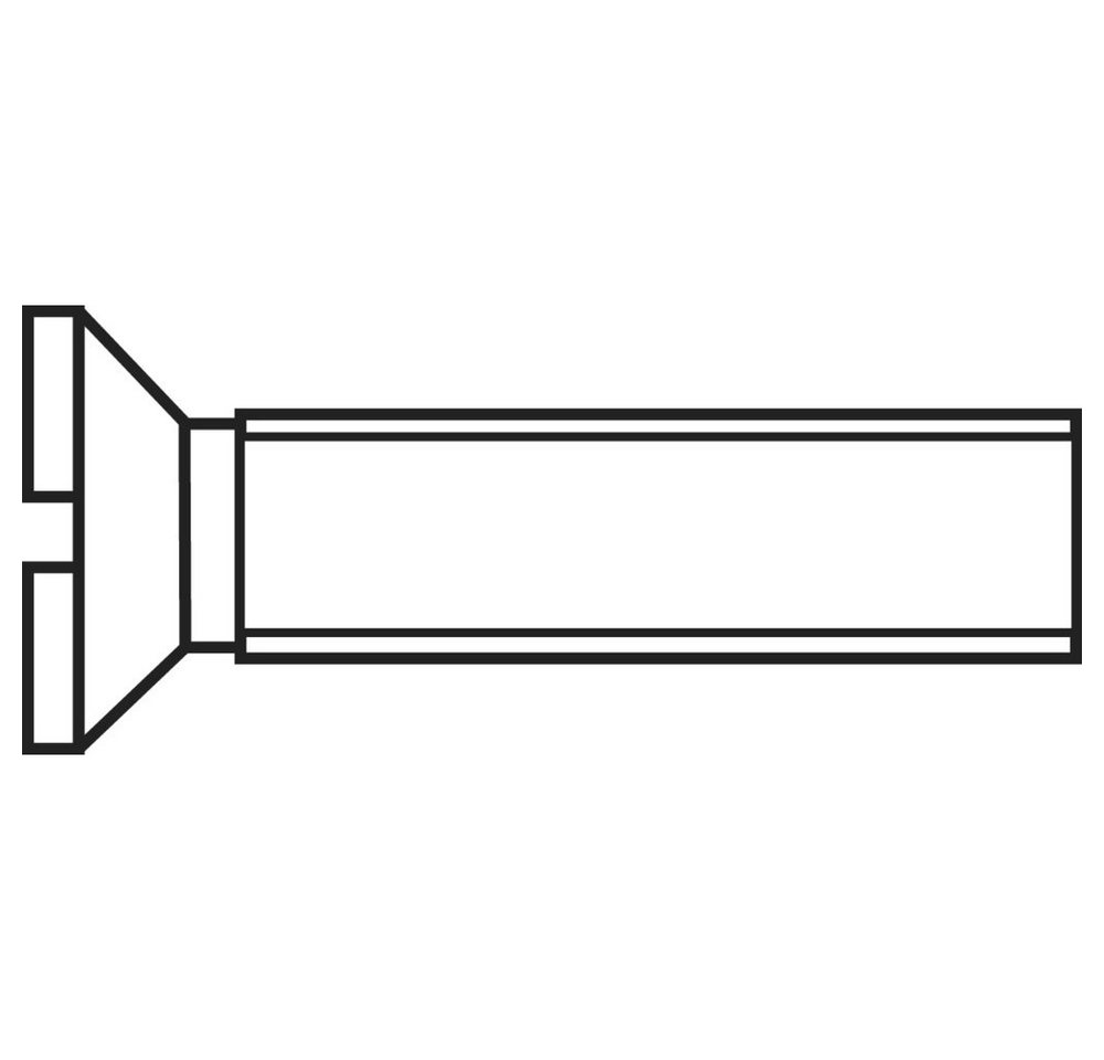 TOOLCRAFT Schraube TOOLCRAFT M4*40 D963-4.8:A2K 194809 Senkschrauben M4 40 mm Schlitz DIN TOOLCRAFT Schraube TOOLCRAFT M4*40 D963-4.8:A2K 194809 Senkschrauben M4 40 mm Schlitz DIN von Toolcraft