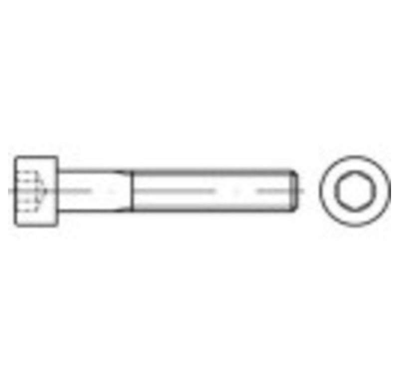 TOOLCRAFT Schraube TOOLCRAFT TO-5421429 Zylinderschrauben M2,5 8 mm Innensechskant von Toolcraft
