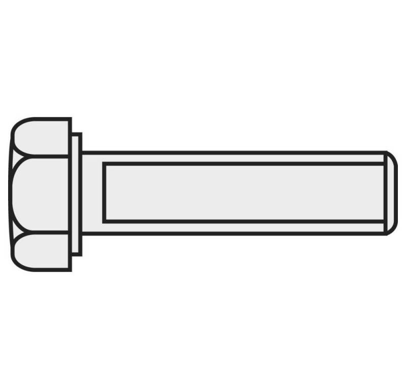 TOOLCRAFT Sechskantschraube Sechskantschraube mit Gewinde bis Kopf von Toolcraft