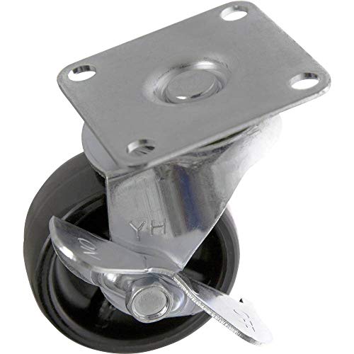 TOOLCRAFT TO-5137896 Lenkrolle mit Feststellbremse und Anschraubplatte 50 mm von Toolcraft
